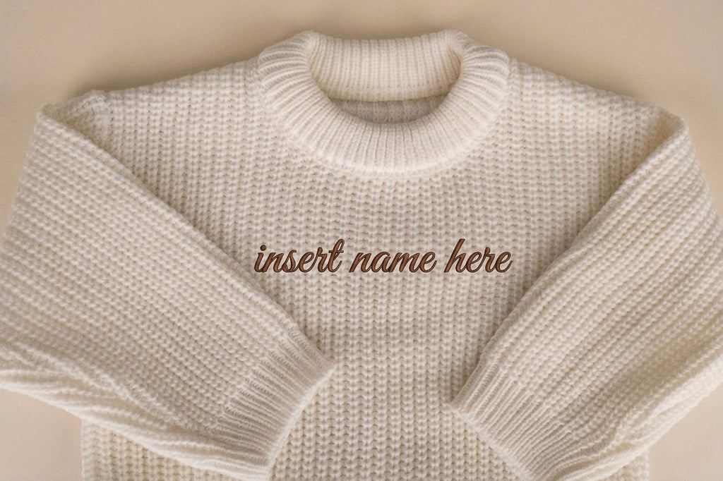 Baby Knitted Personalised Sweaters