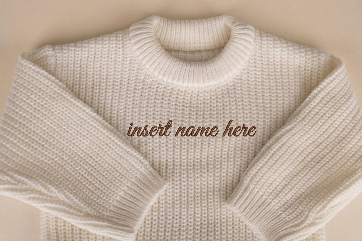 Baby Knitted Personalised Sweaters