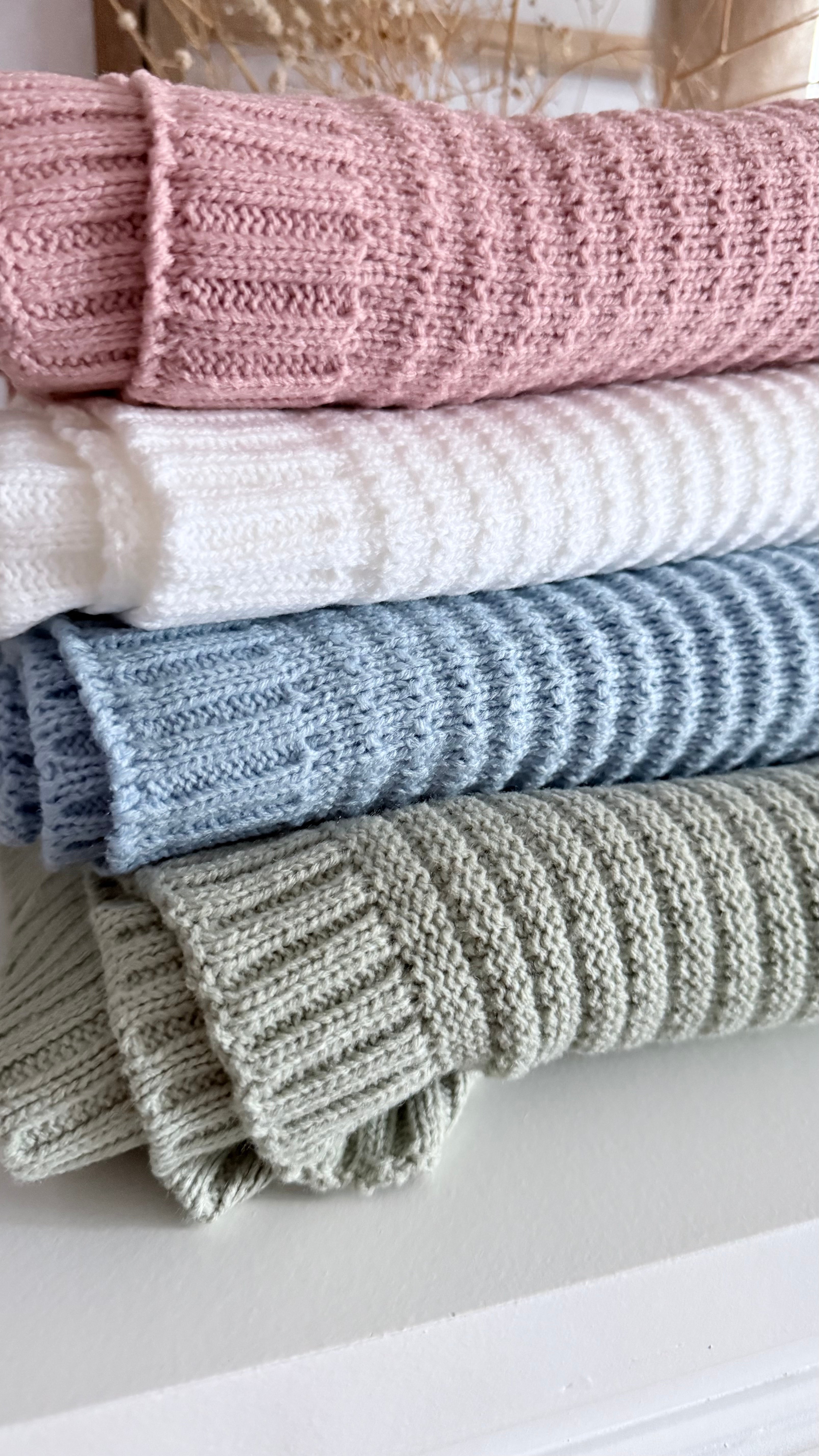 Plain Swaddle Personalised Blankets