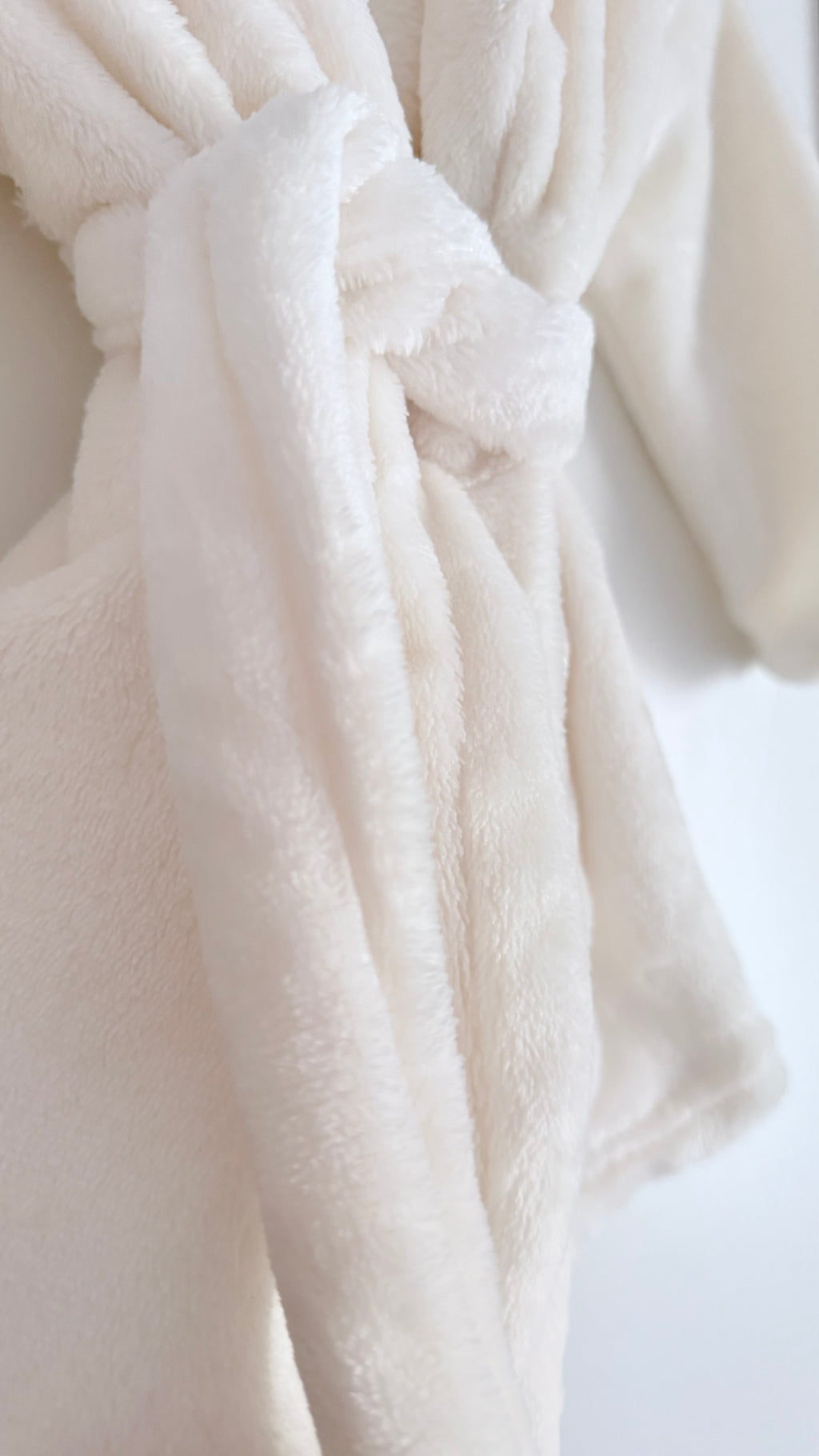 Baby Personalised White Bath Robes