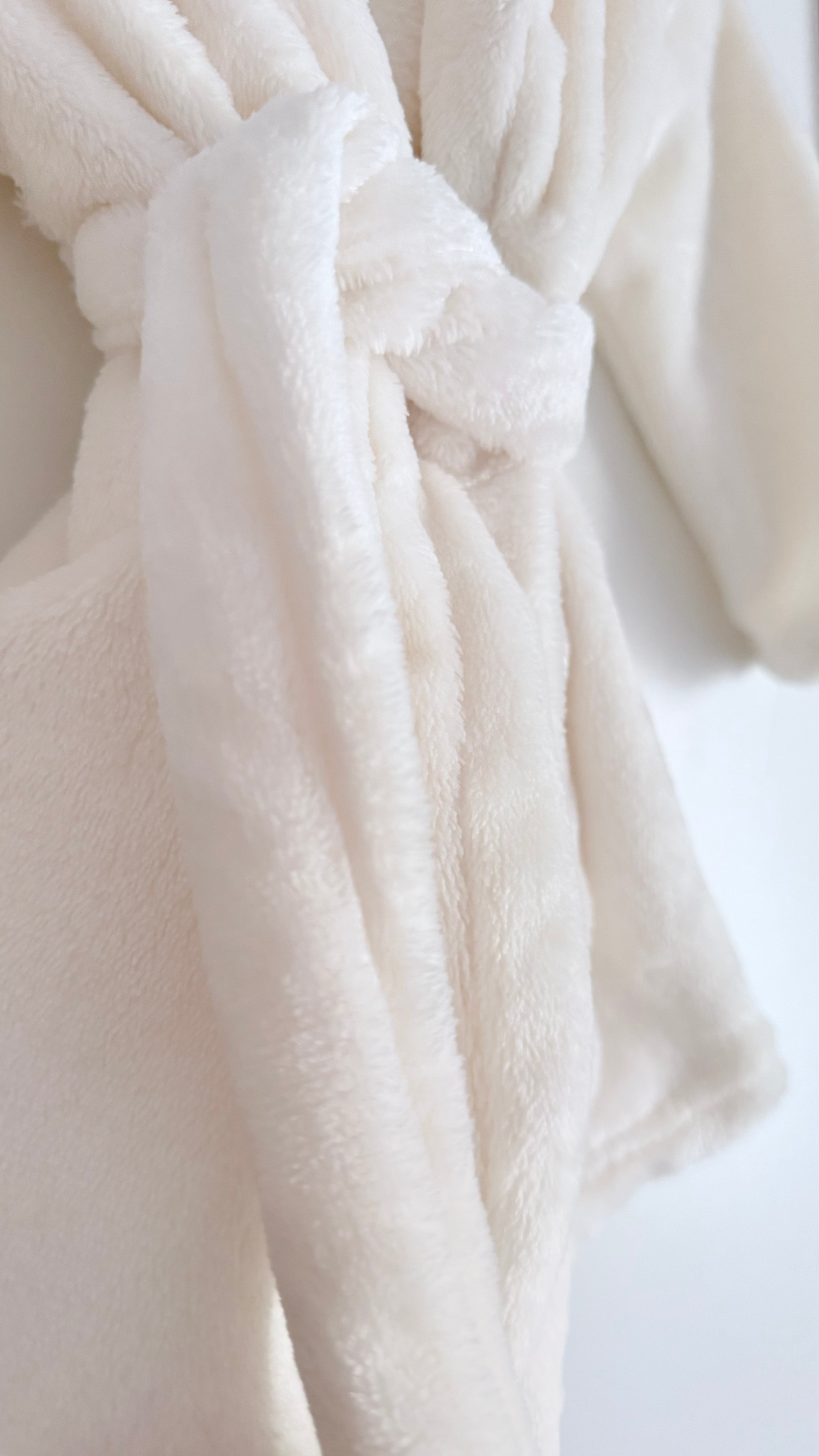 Baby Personalised White Bath Robes