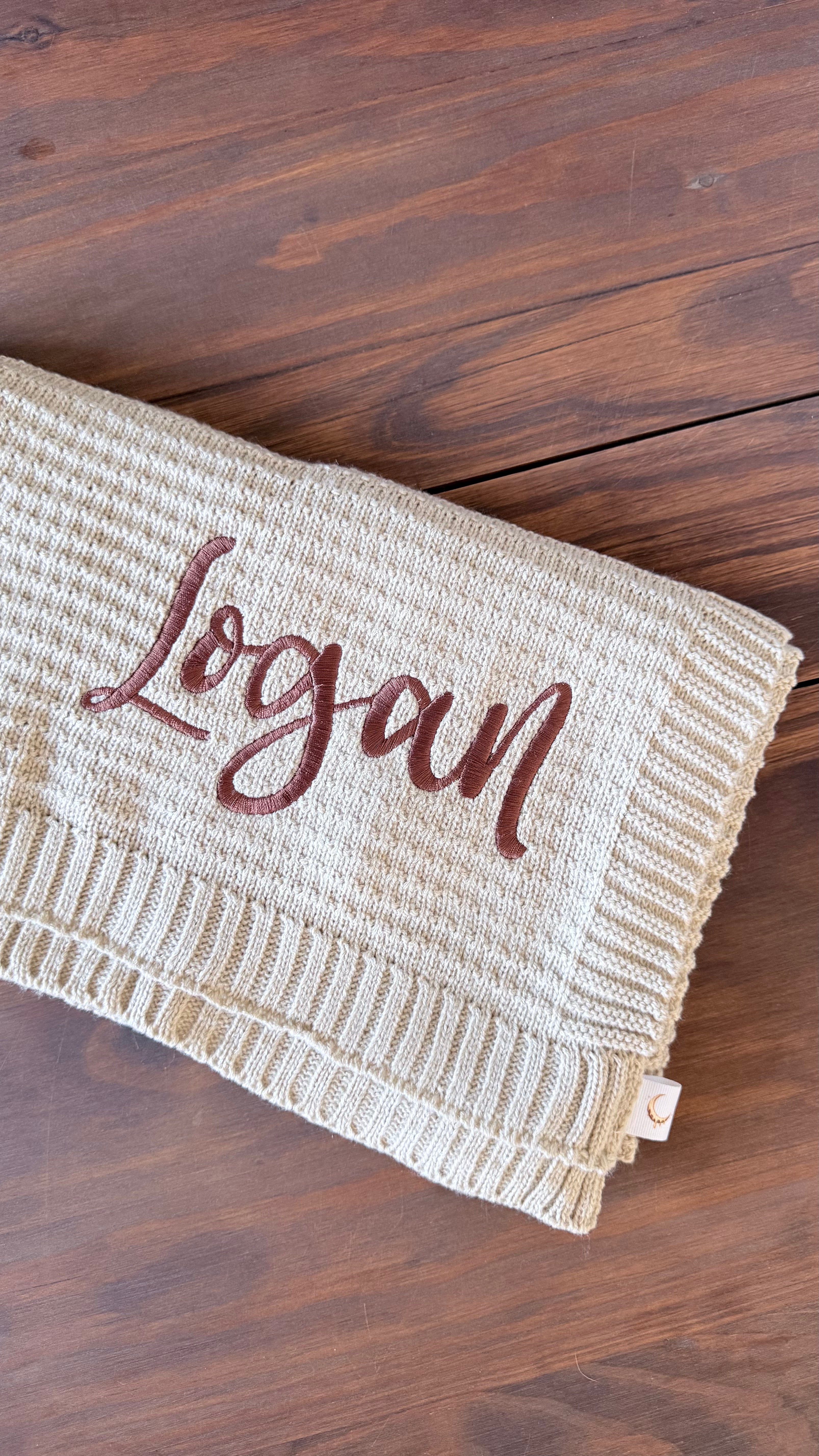Plain Swaddle Personalised Blankets