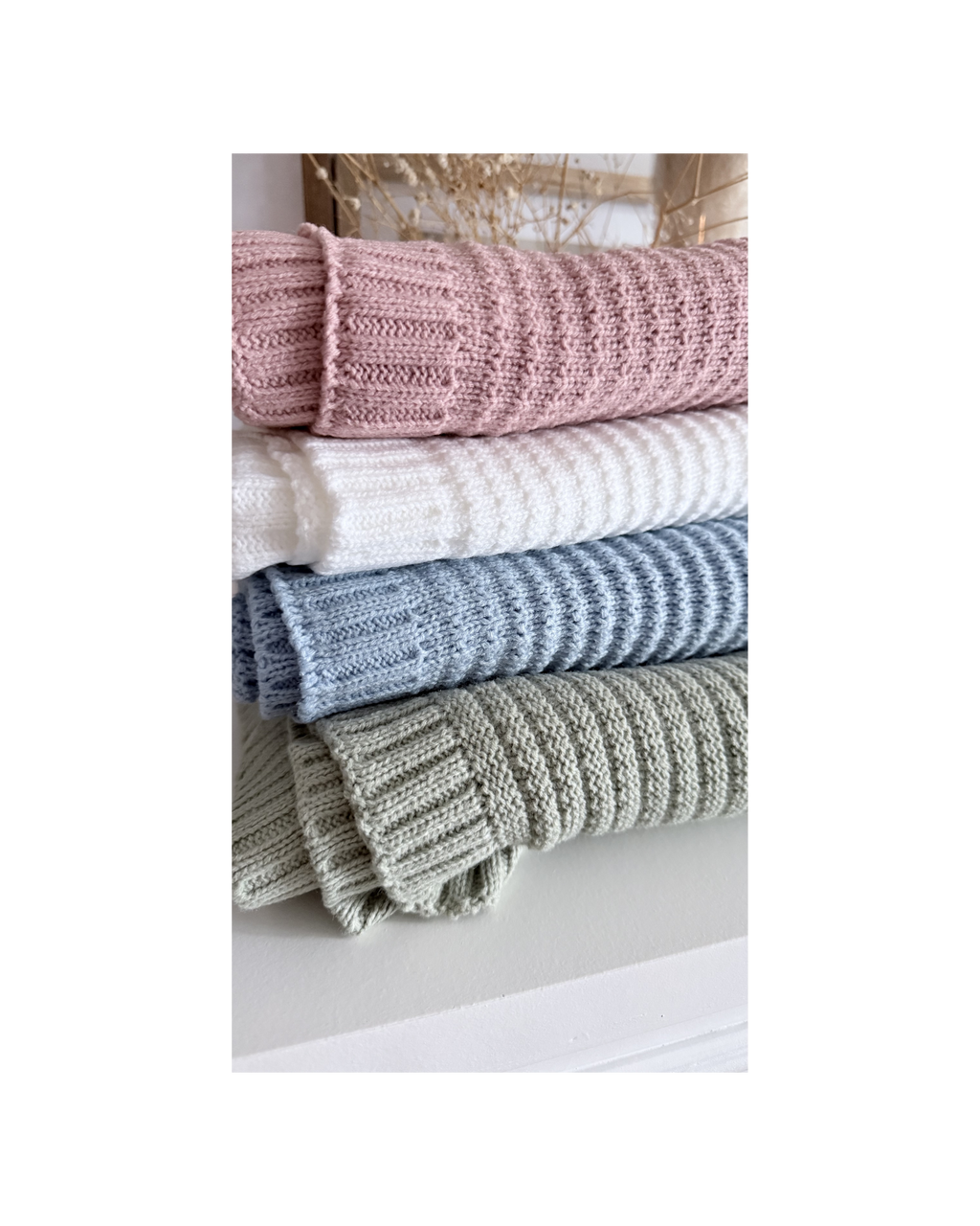 Knitted personalised blankets