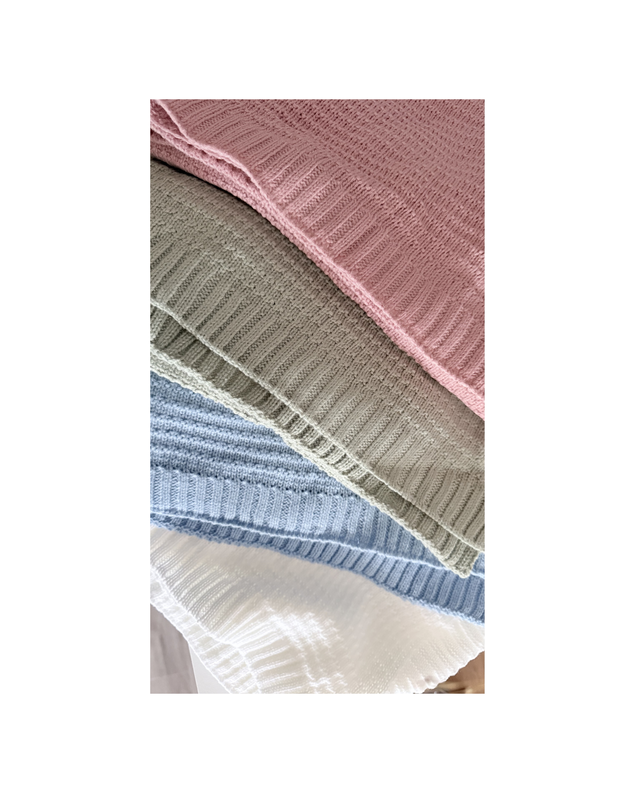 Knitted personalised blankets